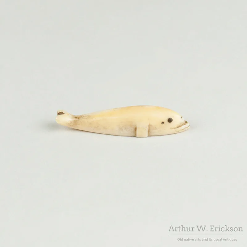 Carved Ivory Beluga Whale