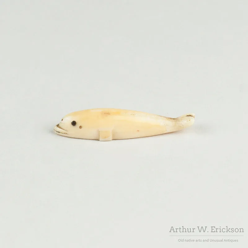Carved Ivory Beluga Whale