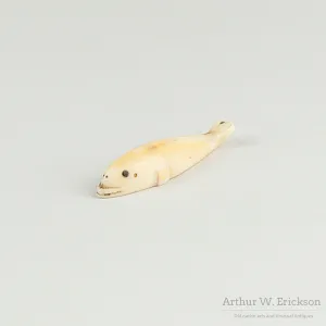 Carved Ivory Beluga Whale