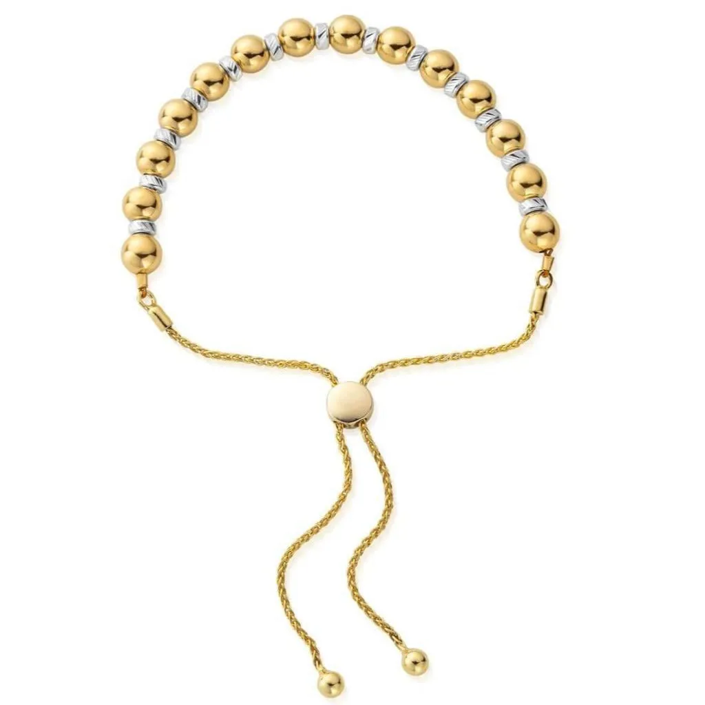 ChloBo Sparkle Adjuster Bracelet - Gold & Silver
