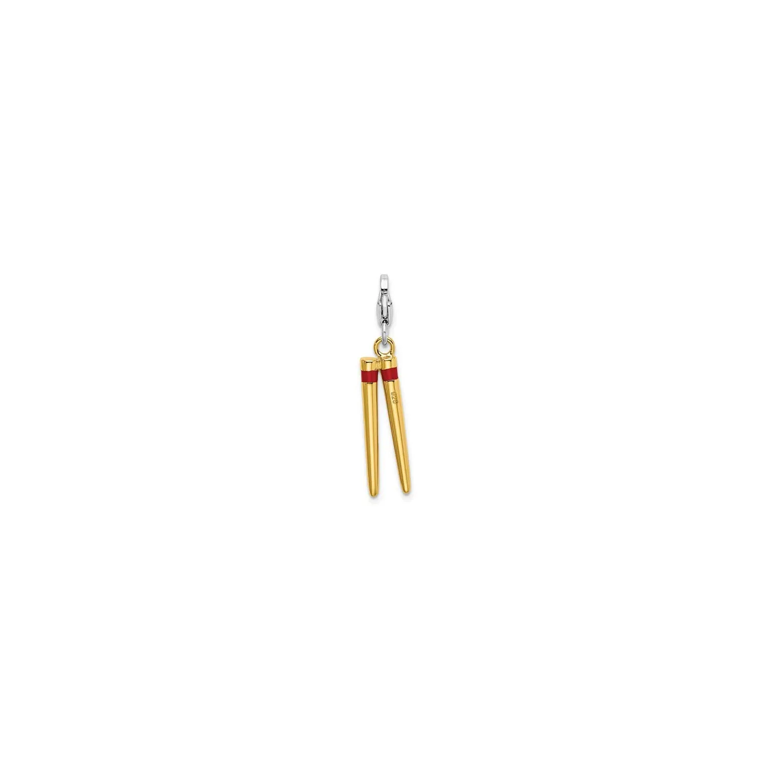 Chopstick Charm (Silver)