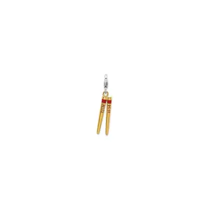 Chopstick Charm (Silver)