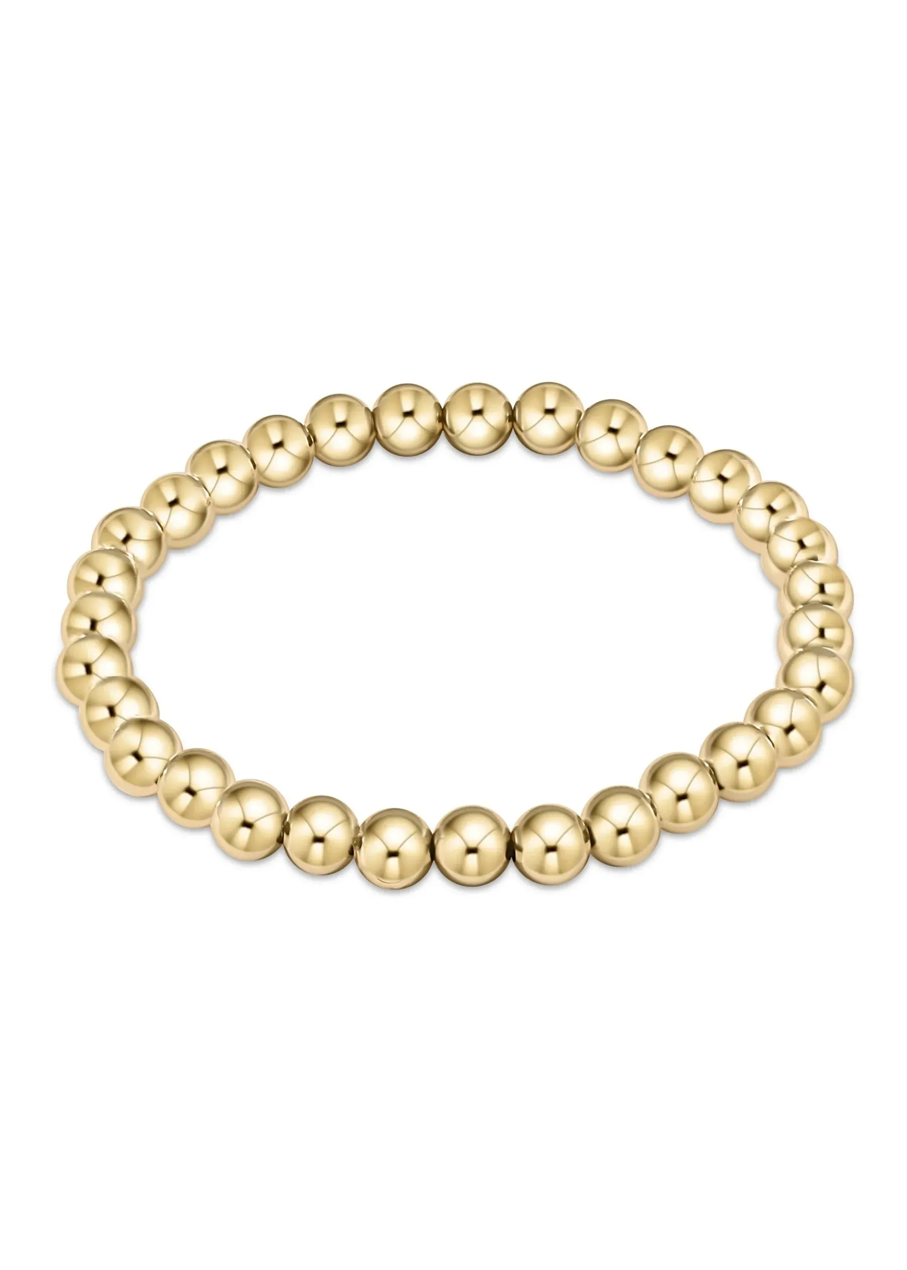 Classic Gold 6MM Bead Bracelet