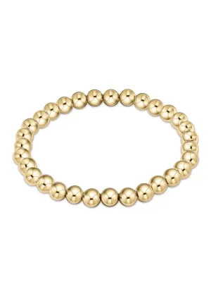 Classic Gold 6MM Bead Bracelet