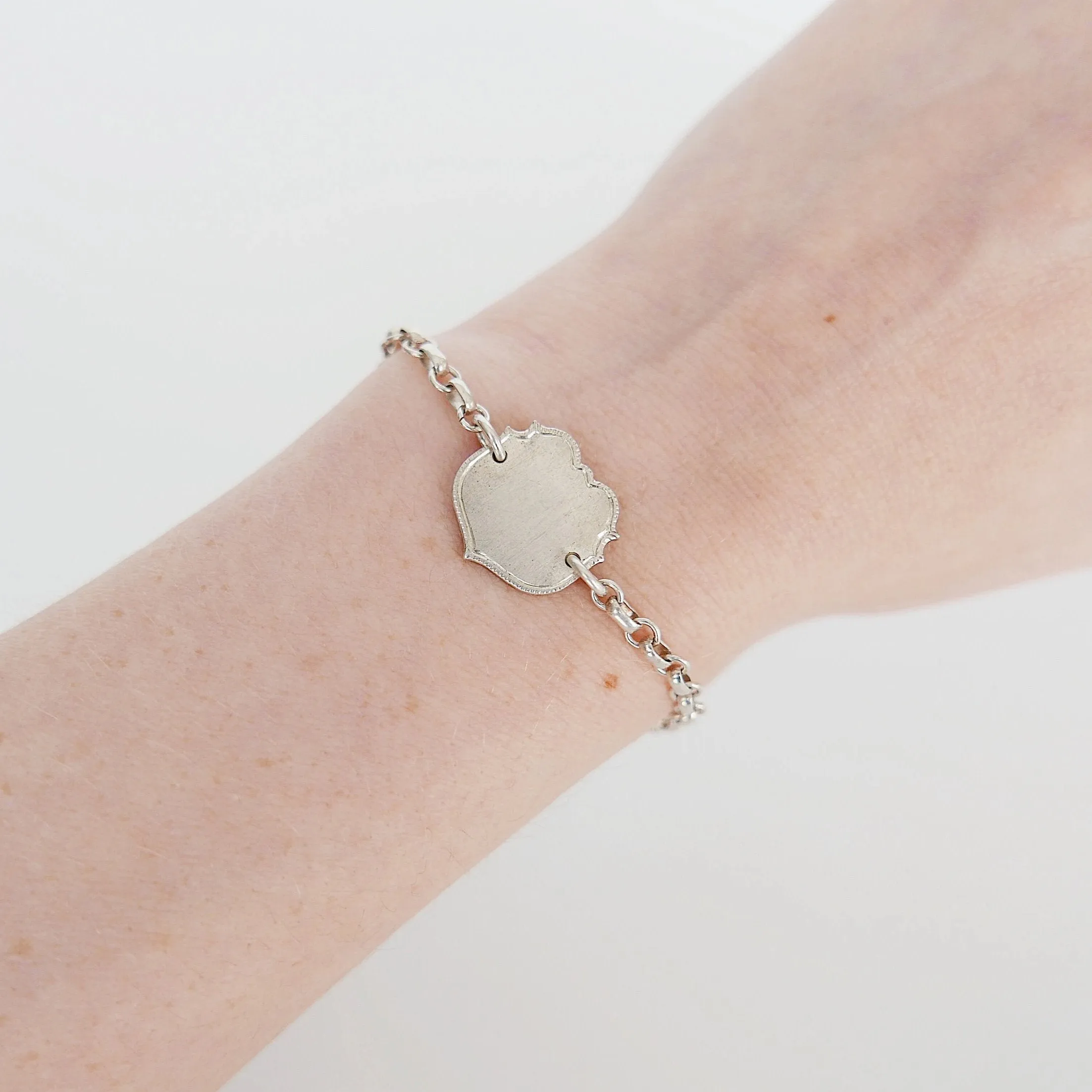 Crest Sterling Silver Bracelet