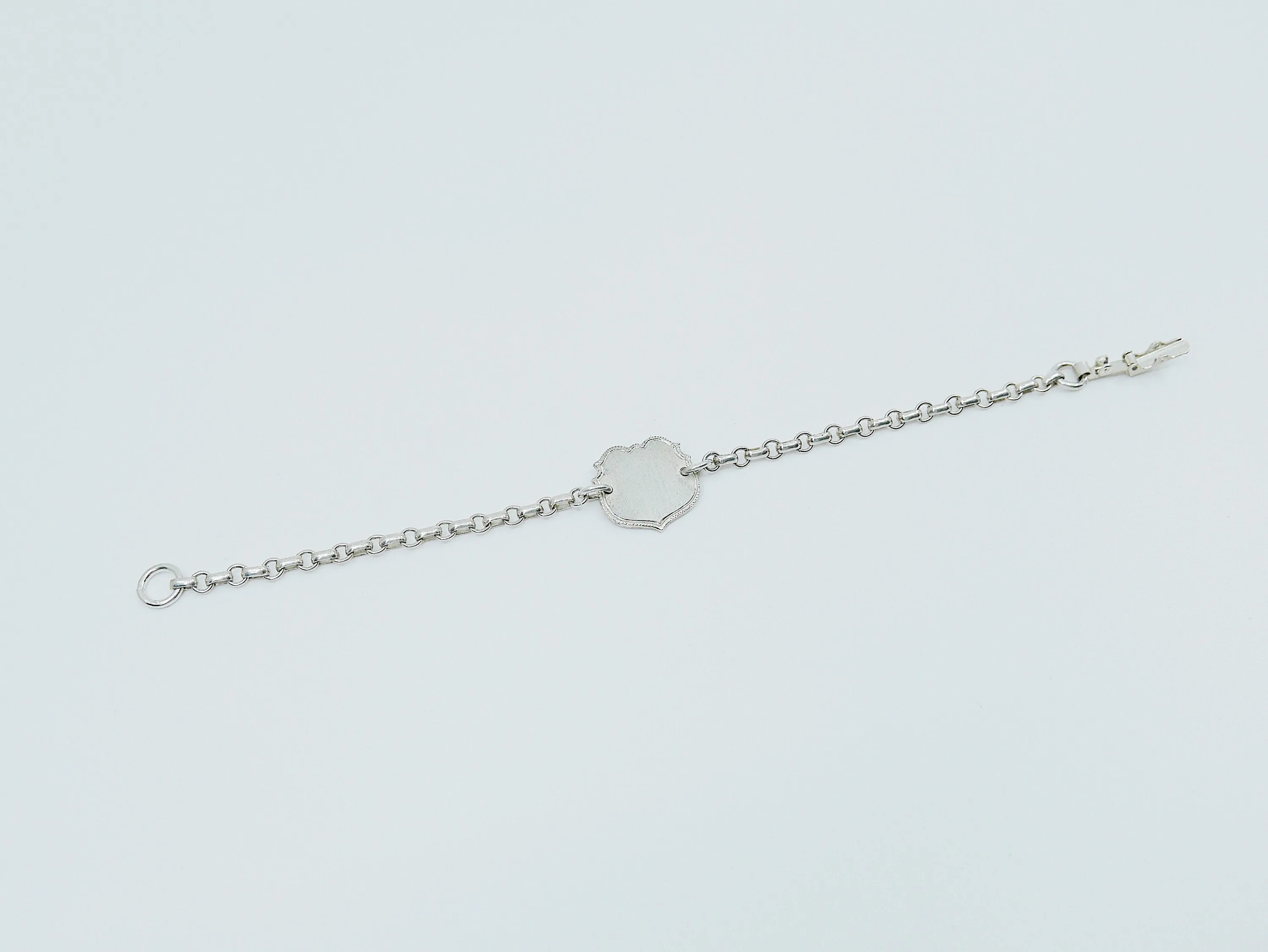 Crest Sterling Silver Bracelet