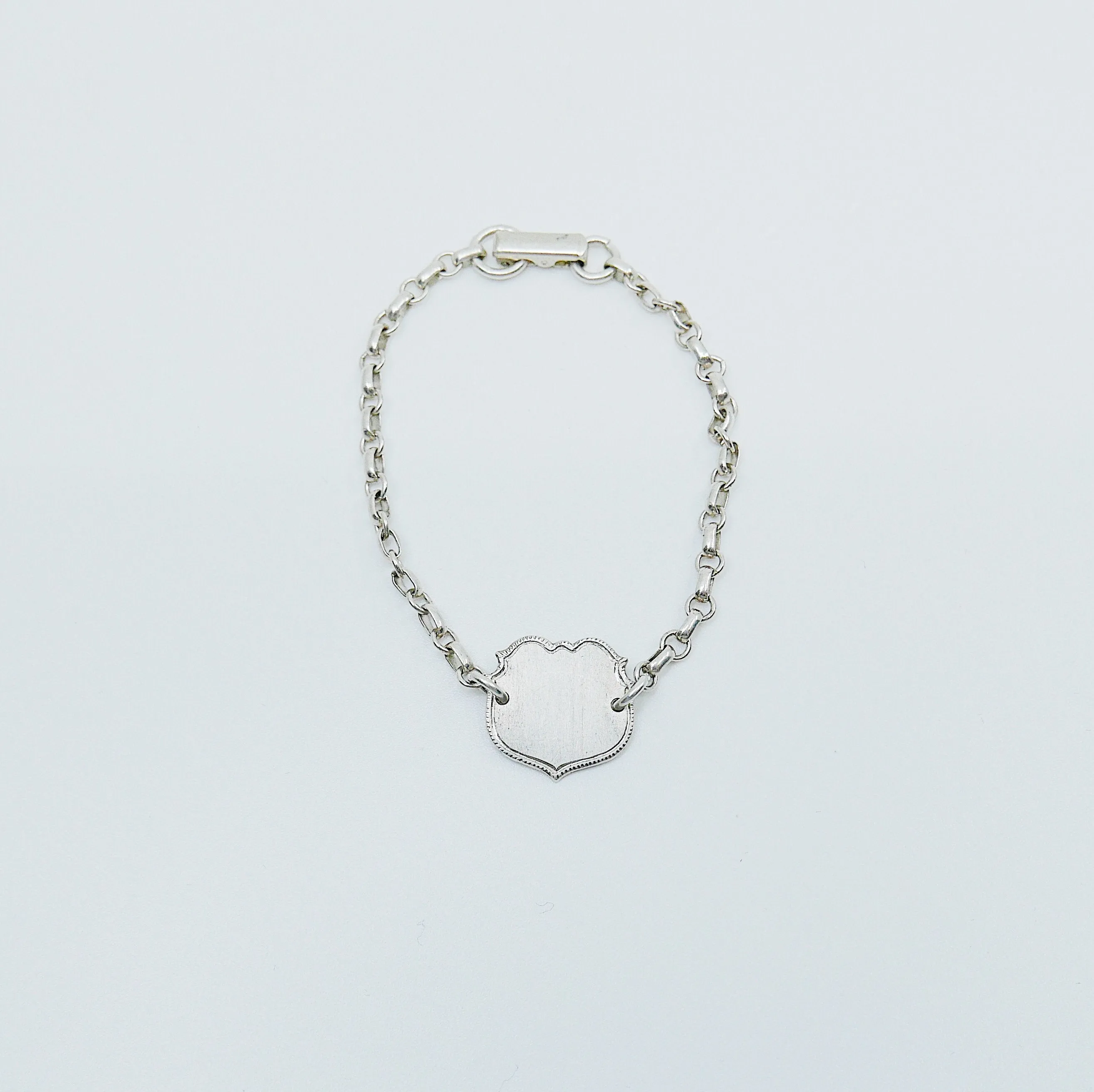 Crest Sterling Silver Bracelet