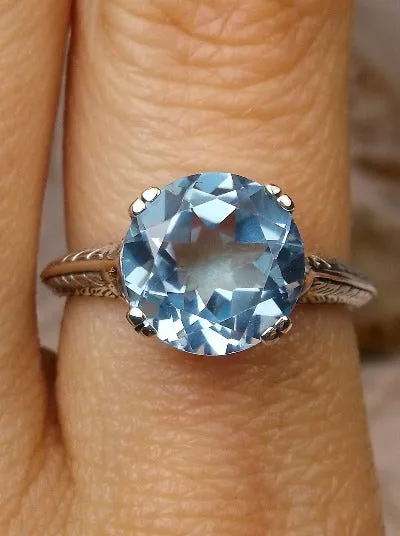 D12, Button Ring, Natural Gems, Art Deco 1930's Style Jewelry, Design#D12