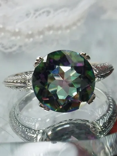 D12, Button Ring, Natural Gems, Art Deco 1930's Style Jewelry, Design#D12
