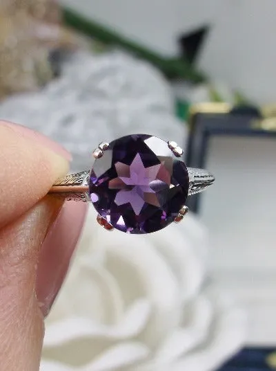 D12, Button Ring, Natural Gems, Art Deco 1930's Style Jewelry, Design#D12
