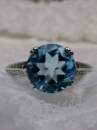 D12, Button Ring, Natural Gems, Art Deco 1930's Style Jewelry, Design#D12