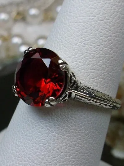 D12, Button Ring, Natural or Simulated Gems, Art Deco 1930's Style Jewelry, Design#D12