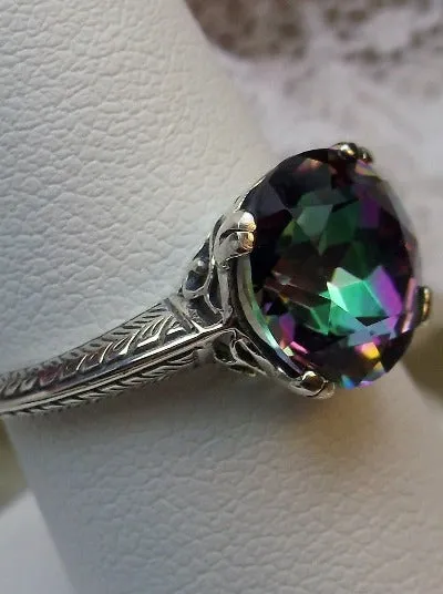 D12, Button Ring, Natural or Simulated Gems, Art Deco 1930's Style Jewelry, Design#D12