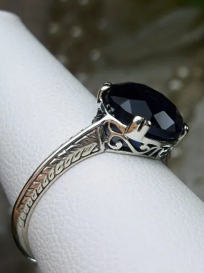 D12, Button Ring, Natural or Simulated Gems, Art Deco 1930's Style Jewelry, Design#D12