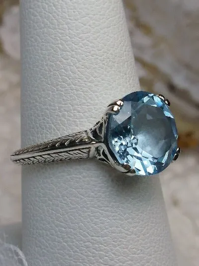D12, Button Ring, Natural or Simulated Gems, Art Deco 1930's Style Jewelry, Design#D12