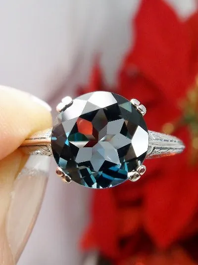 D12, Button Ring, Natural or Simulated Gems, Art Deco 1930's Style Jewelry, Design#D12