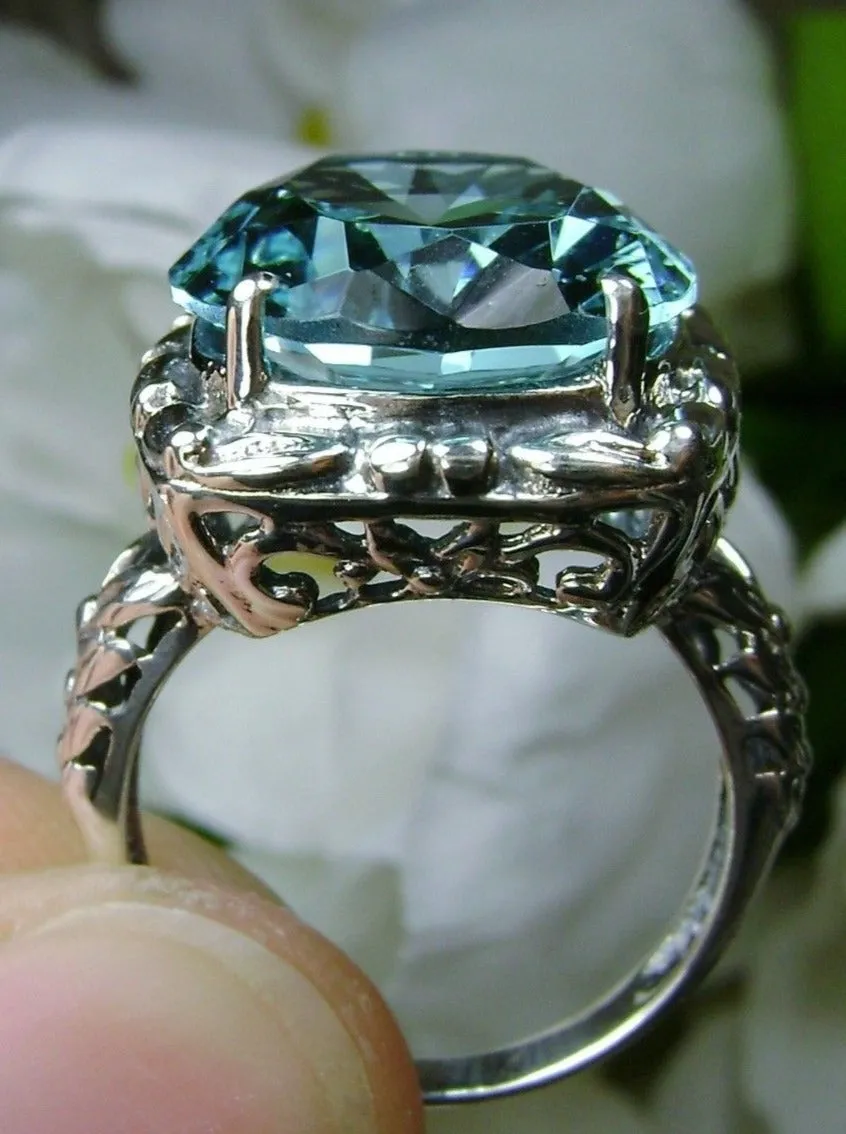 D120, Leaf Accent Ring, Oval Cut Gem, Vintage Style Jewelry, Design#D120