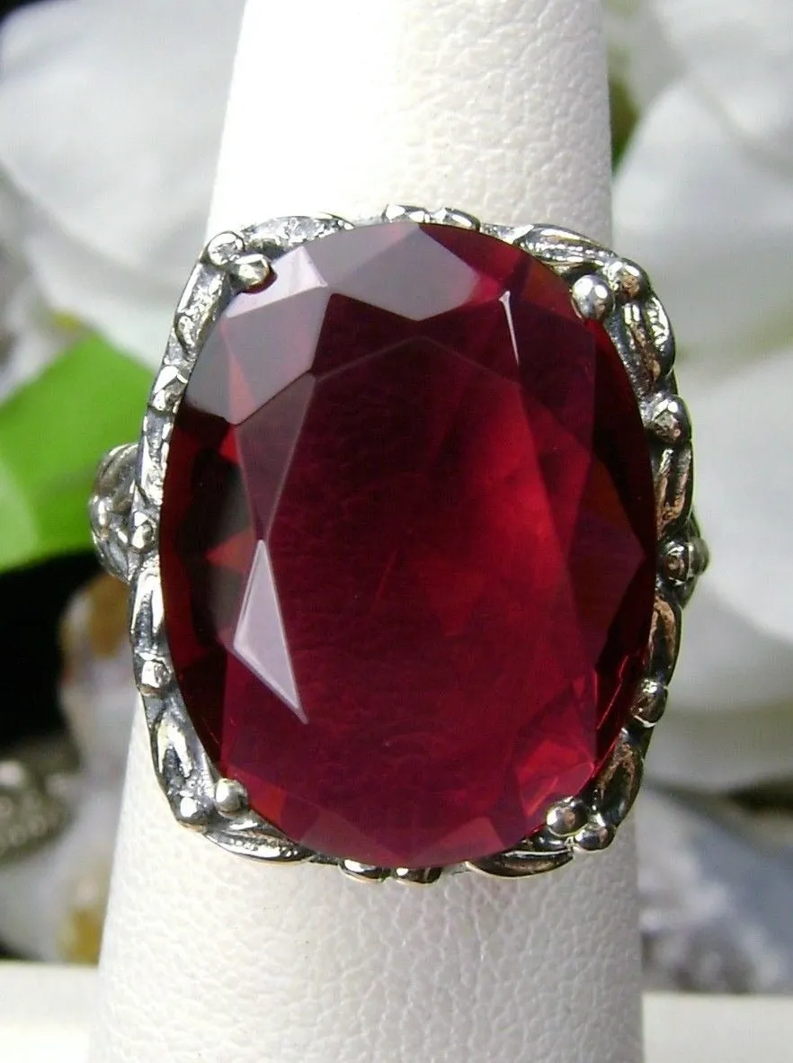 D120, Leaf Accent Ring, Oval Cut Gem, Vintage Style Jewelry, Design#D120