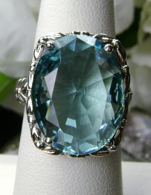 D120, Leaf Accent Ring, Oval Cut Gem, Vintage Style Jewelry, Design#D120