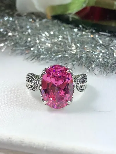 D133, Gothic Ring, Natural, Simulated or CZ Gemstones, Dragon Filigree, Vintage Jewelry Design#D133
