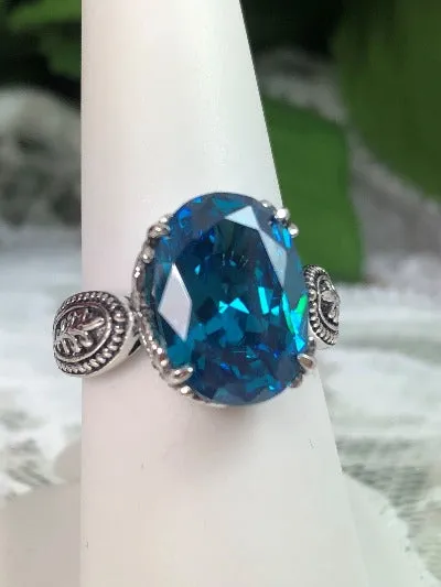 D133, Gothic Ring, Natural, Simulated or CZ Gemstones, Dragon Filigree, Vintage Jewelry Design#D133