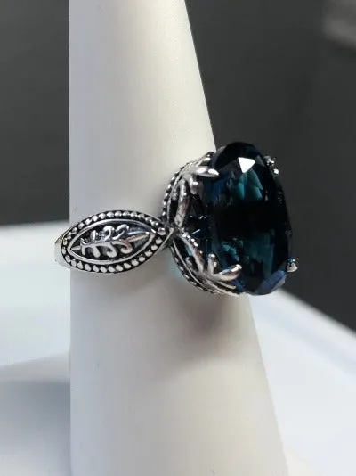 D133, Gothic Ring, Natural, Simulated or CZ Gemstones, Dragon Filigree, Vintage Jewelry Design#D133