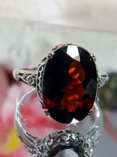 D70, Edward Ring, Simulated or Natural Gemstone, Sterling Silver Edwardian Jewelry Design#D70
