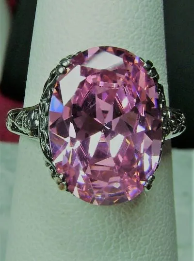 D70, Edward Ring, Simulated or Natural Gemstone, Sterling Silver Edwardian Jewelry Design#D70