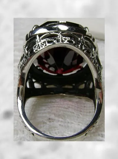 D76, Oval Beast Ring, Simulated or CZ Gem, 24ct Oval Cut Gem, Victorian Jewelry, Design#D76