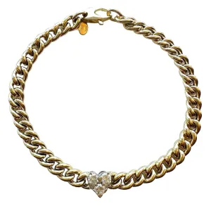 Diamond Heart Bracelet