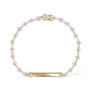 Diamond Trio ID Tennis Bracelet