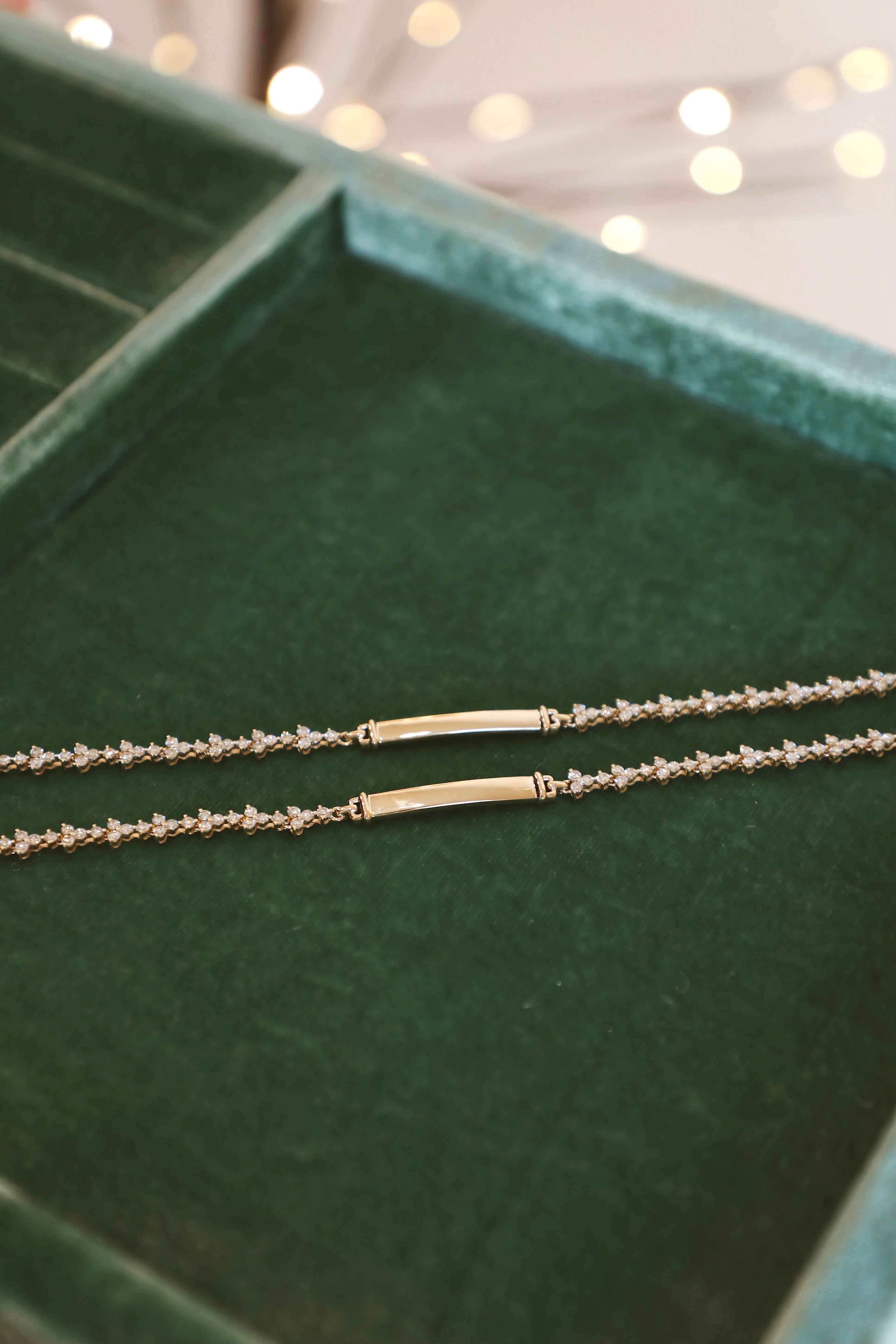 Diamond Trio ID Tennis Bracelet