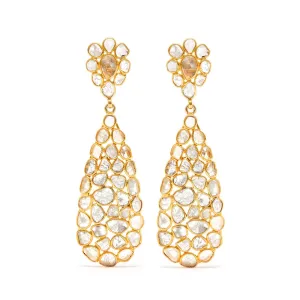 Diaphanous Diamonds Tear Drop Earrings