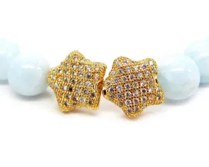 Double Gold Star Charm