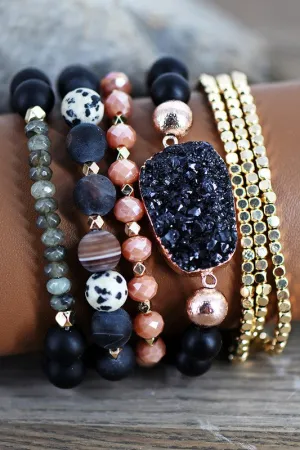 Druzy and Stone Bracelet *