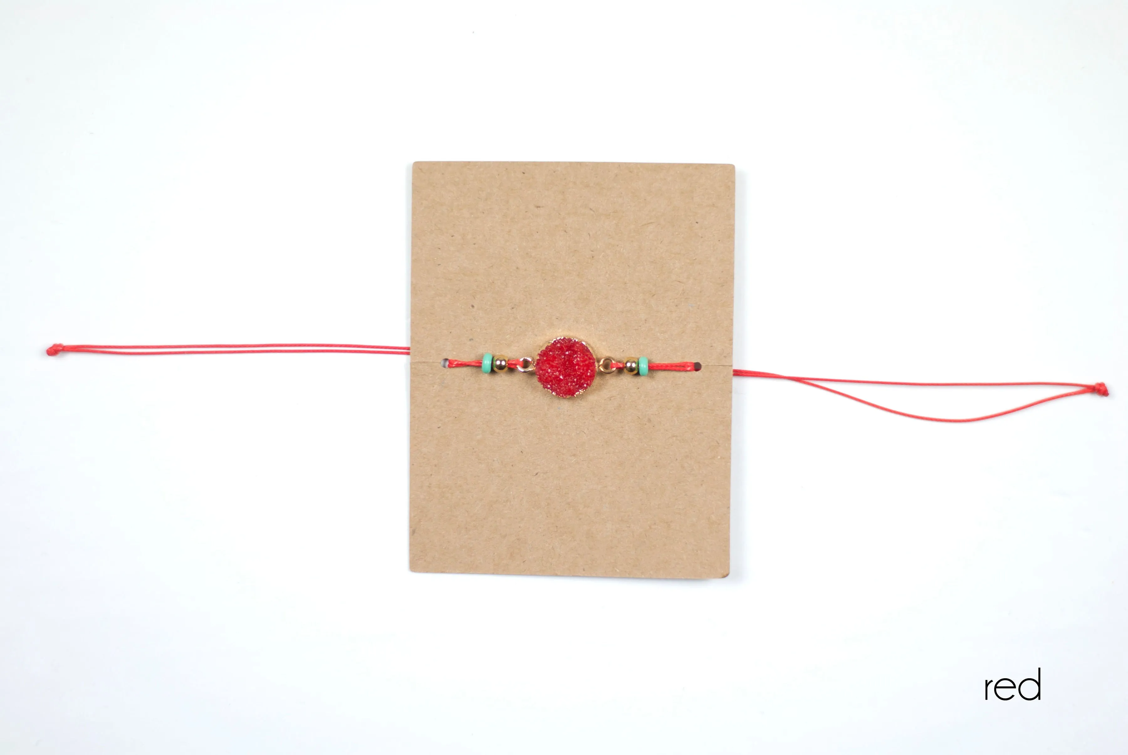 Druzy Wax String Bracelet