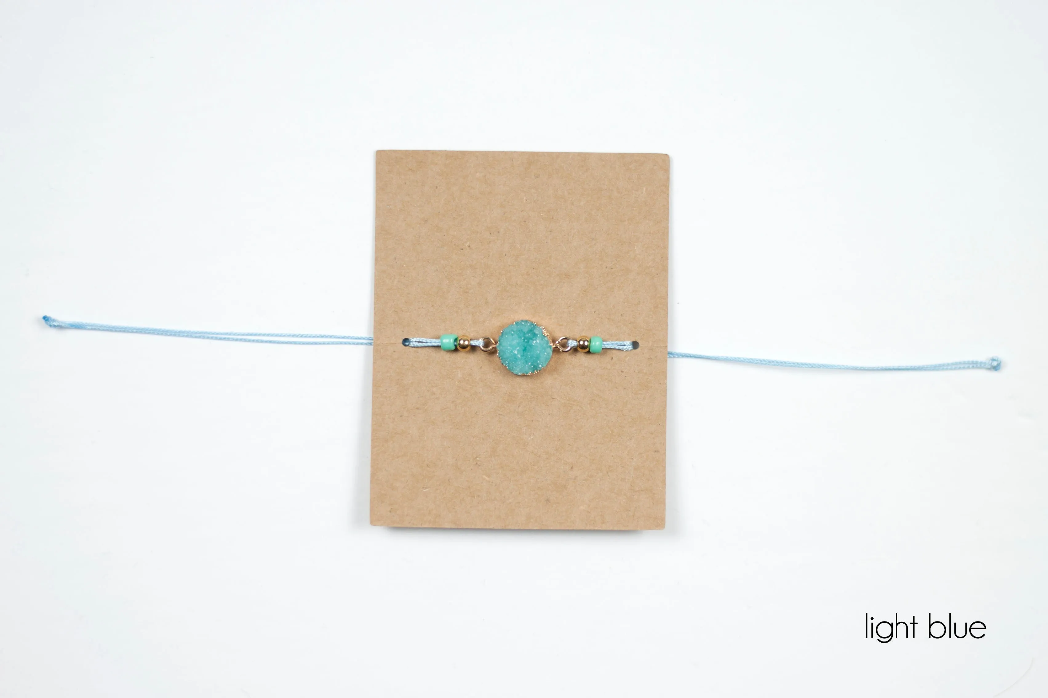 Druzy Wax String Bracelet