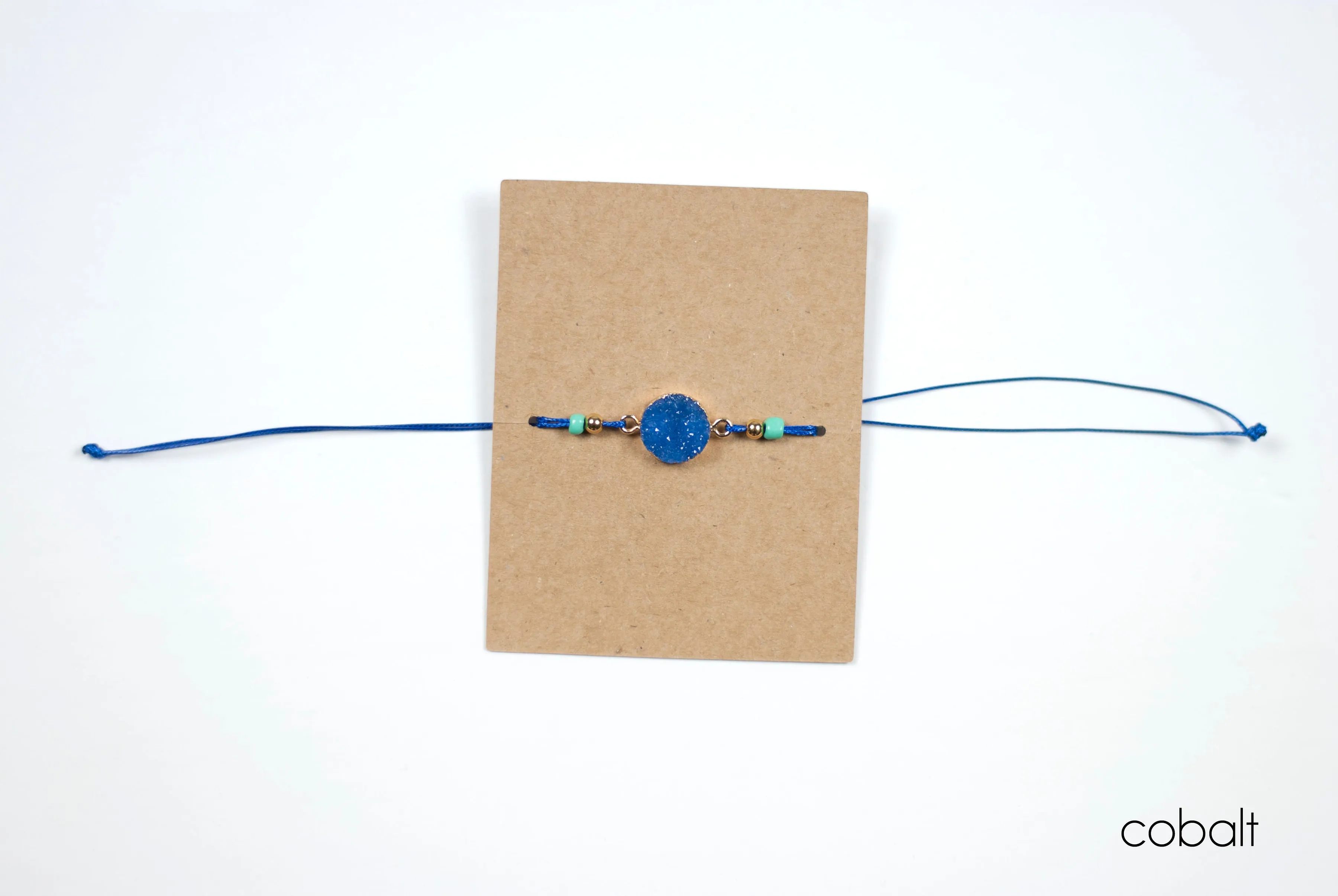 Druzy Wax String Bracelet