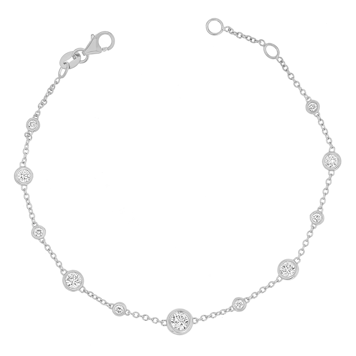 Endless Diamond Strand Bracelet
