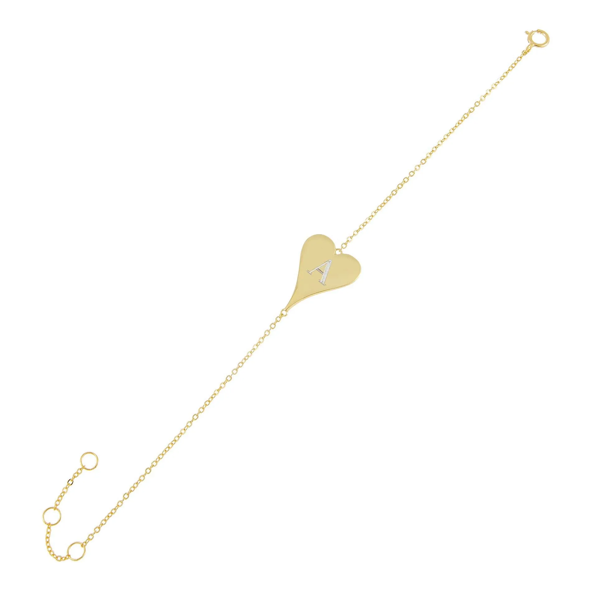 Engravable Heart Bracelet