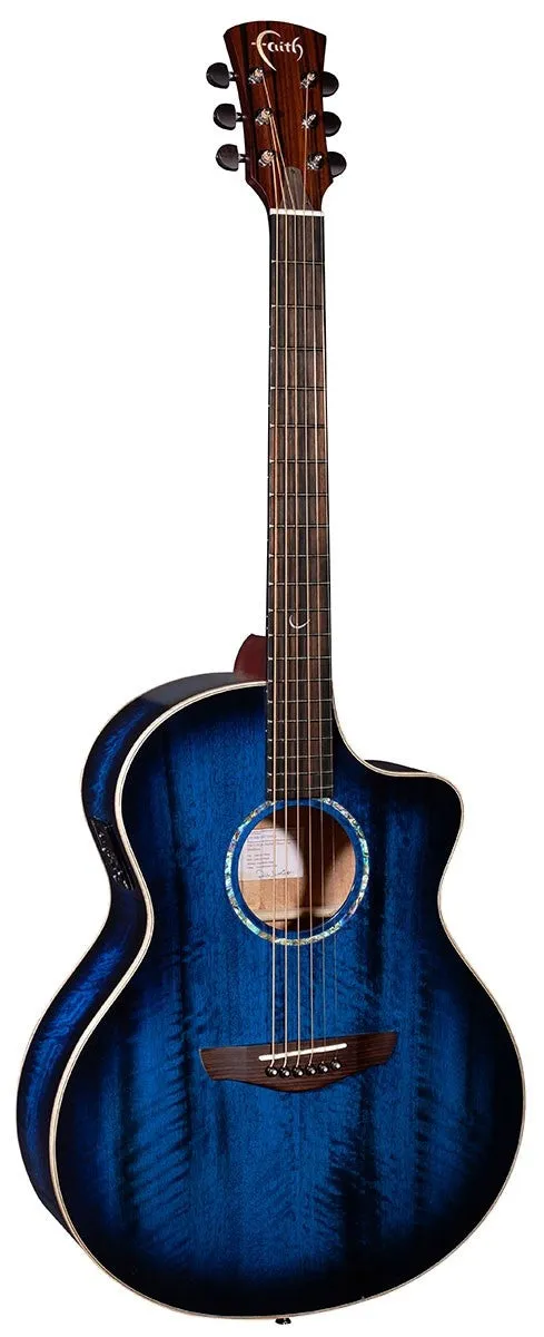 Faith Blue Moon Neptune Electro Acoustic Guitar Cutaway
