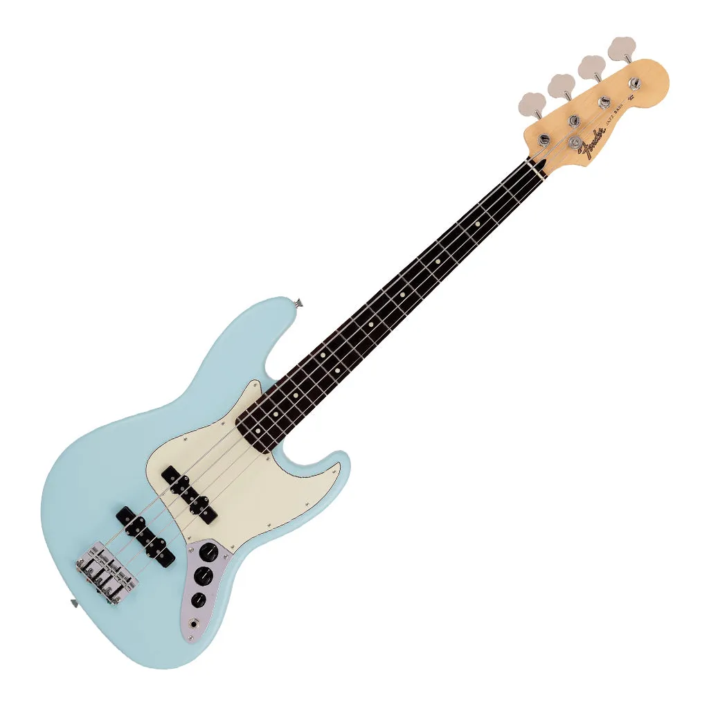 Fender  Made in Japan Junior Collection Jazz Bass®, Rosewood Fingerboard, Satin Daphne Blue