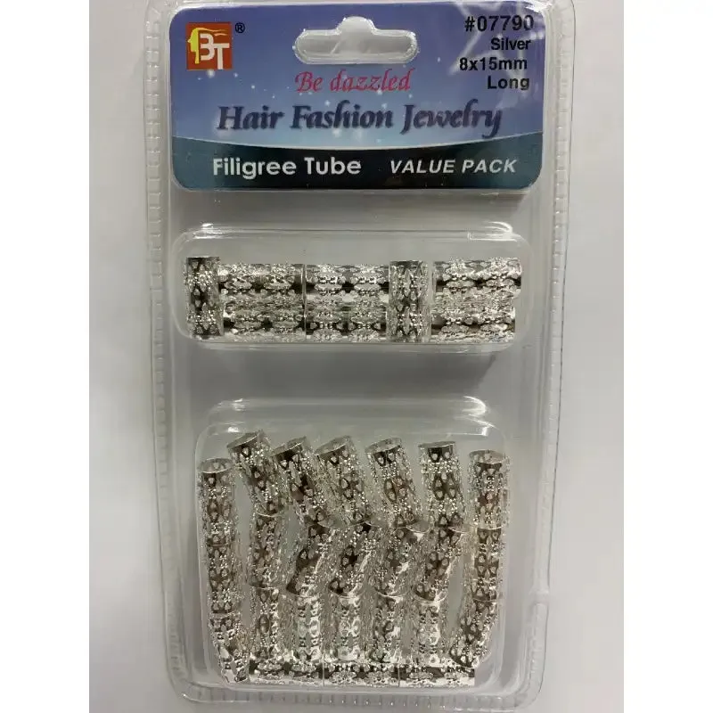 FILIGREE TUBE VALUE PACK 15MM  (SILVER)-Long