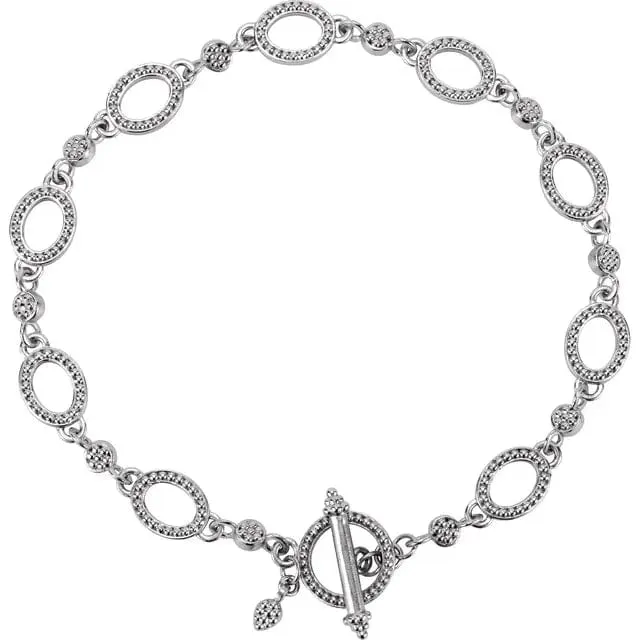 Fine Granulated Link Bracelet - Special Order