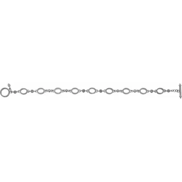 Fine Granulated Link Bracelet - Special Order