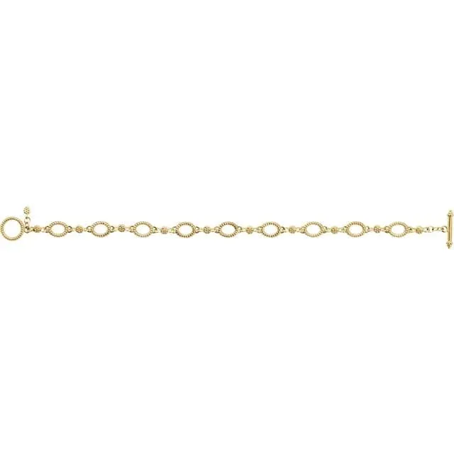 Fine Granulated Link Bracelet - Special Order
