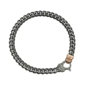 Flaming Tongue Thin Link Bracelet
