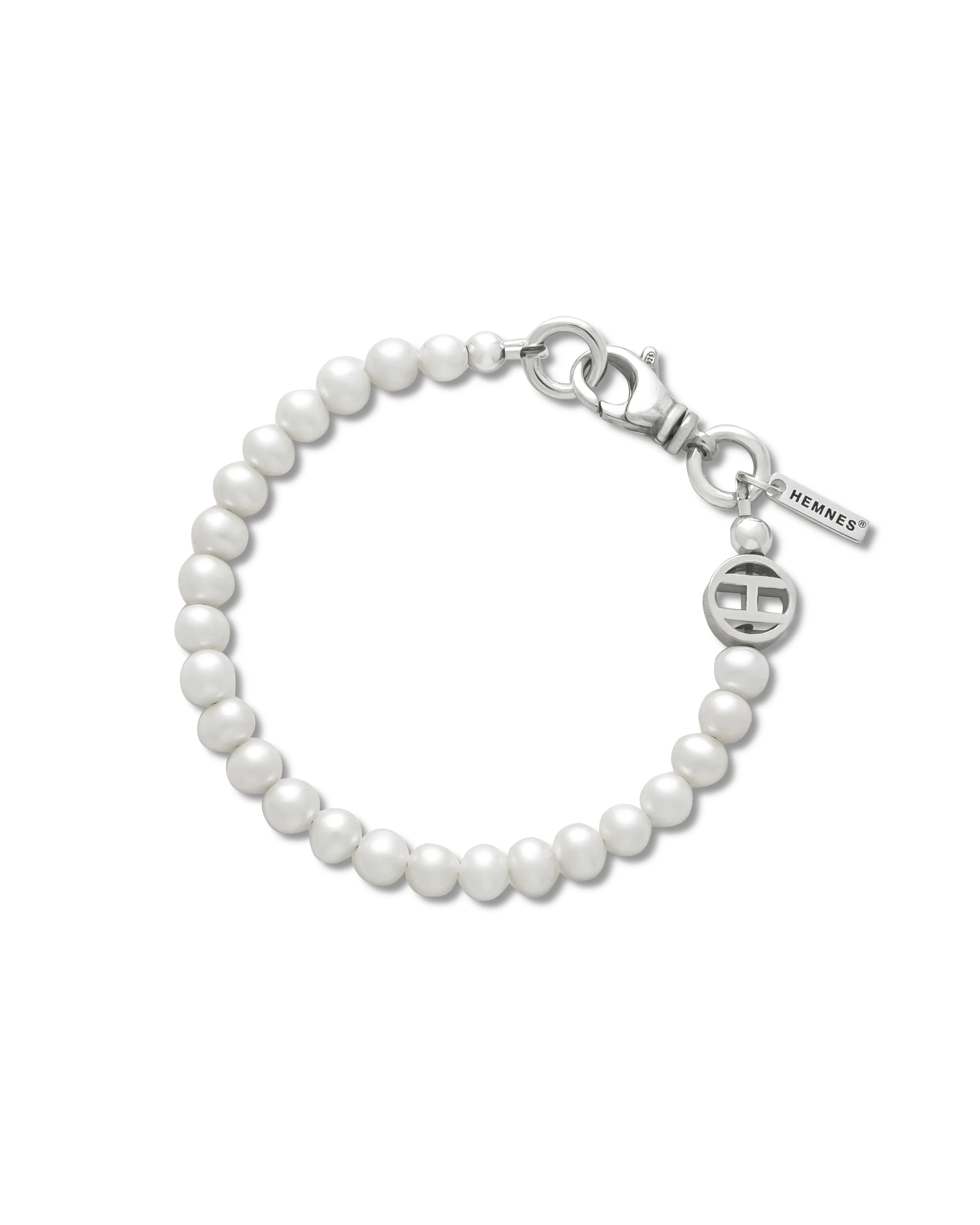Freshwater Pearl Bracelet with 'H' Charm
