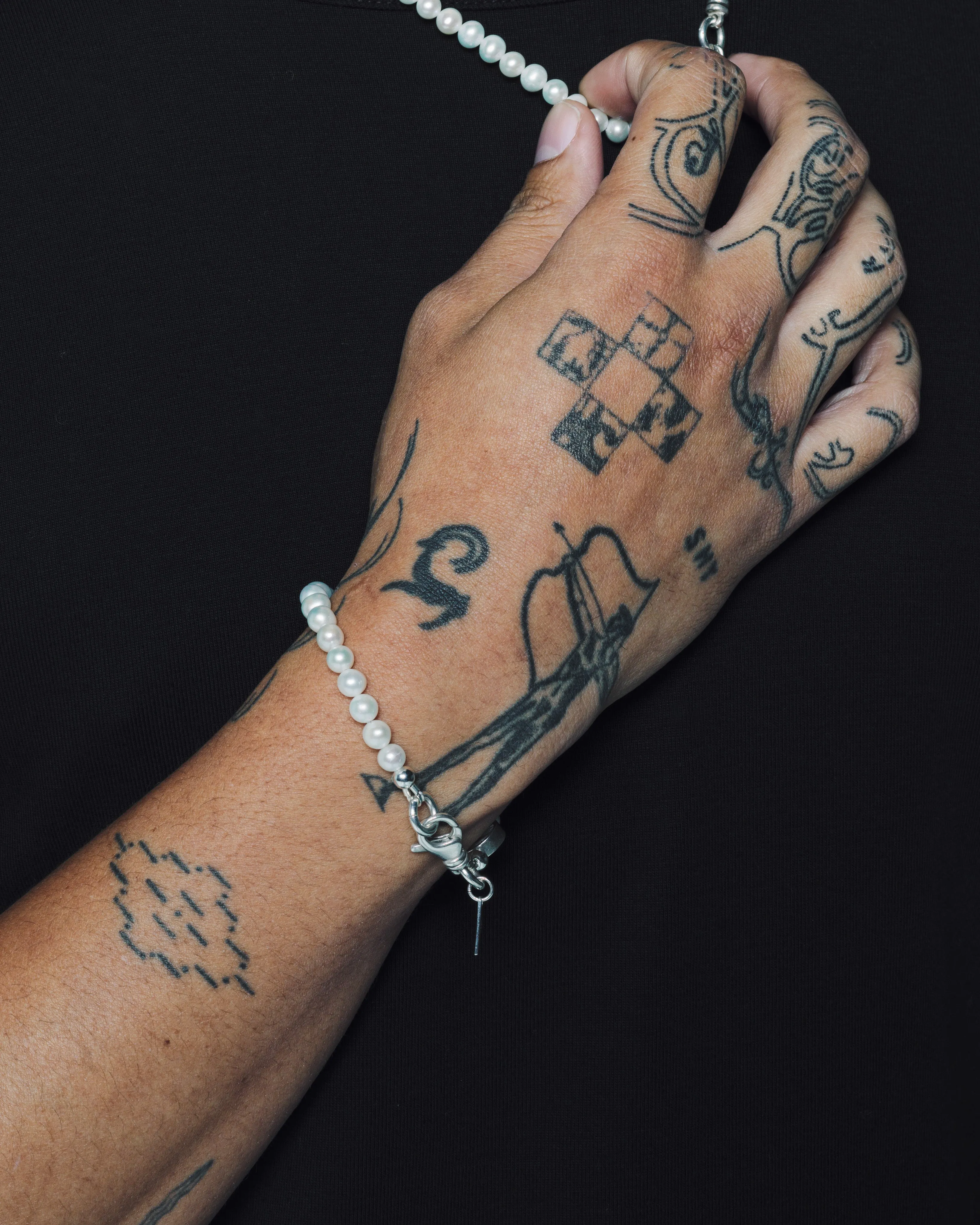 Freshwater Pearl Bracelet with 'H' Charm