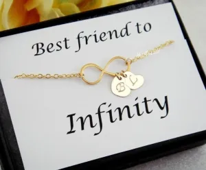 Friendship Infinity Heart Bracelet